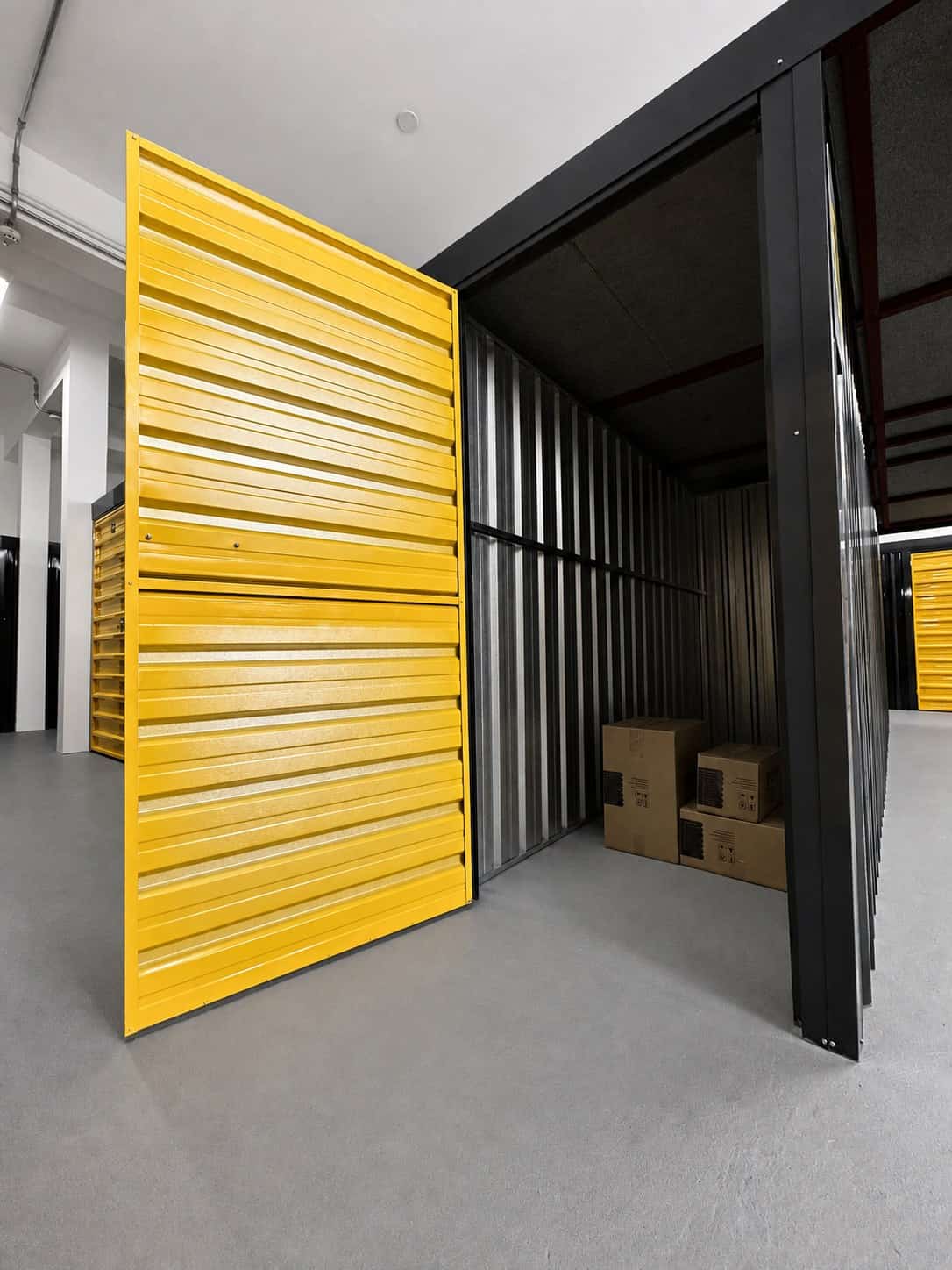 Box privativo aberto no The Box Self Storage